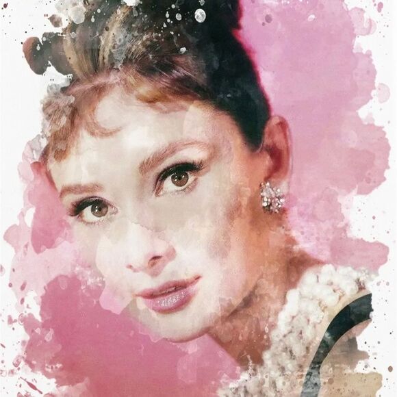 Rare, Audrey Hepburn, breakfast at Tiffany’s abstract print wall art Home Decor - Picture 3 of 3